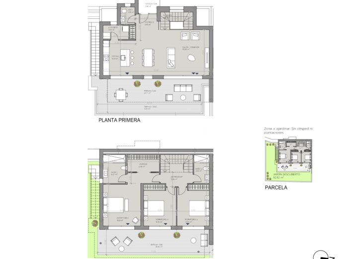 Moderno adosado con grandes terrazas y jardín privado de 83 m2 en Estepona Golf