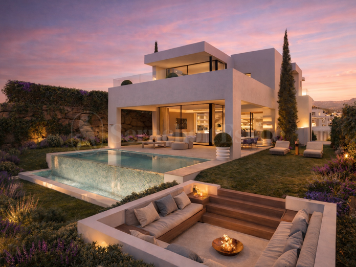 Luxury Frontline Golf Villa with Panoramic Views in Estepona Golf