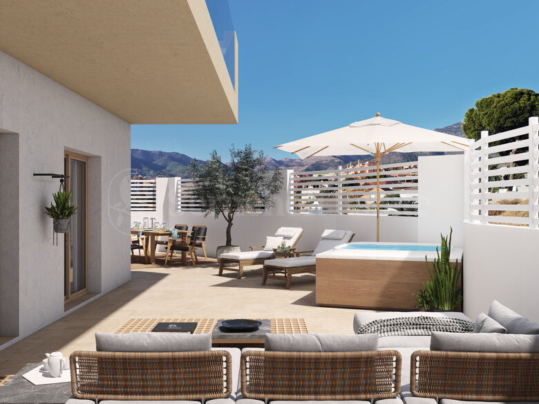 Neue moderne 1-Zimmer-Wohnung mit Resort-ähnlichen Annehmlichkeiten in Los Pacos, Fuengirola
