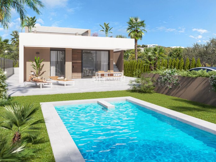 Modern nybyggd villa med privat pool och takterrass i Vera, Almería