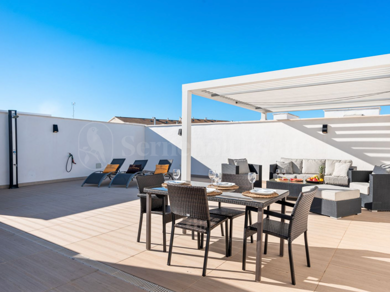 Duplex penthouse for sale.