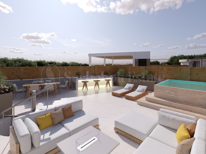 Duplex Penthouse, 2 Schlafzimmer, Estepona, privater Pool, Zentrum, neue Entwicklung, brandneue Wohnung