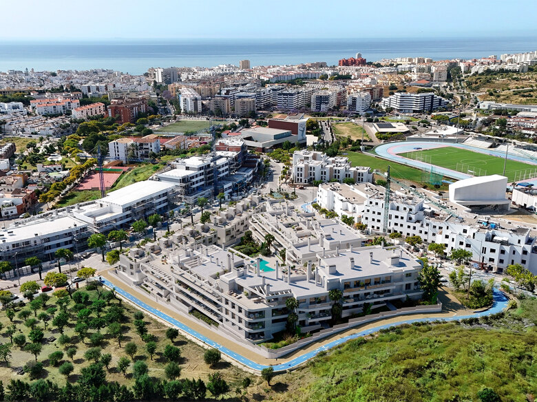 Ny utveckling, Calvario, Estepona, centrum, Gamla stan, centrum, lägenheter, radhus, projekt