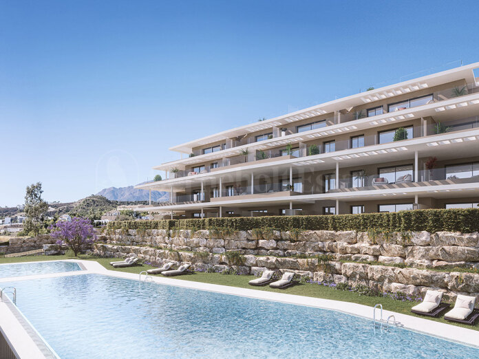Obra nueva, Capri, apartamentos, nuevo proyecto, 2 y 3 dormitorios, vistas al mar, Estepona.