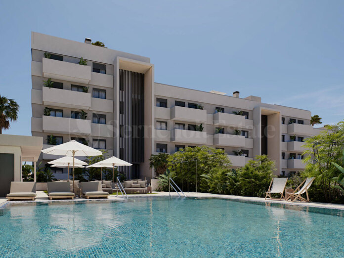 Obra nueva, nuevos apartamentos, Nuevo proyecto, Estepona, Las Mesas, vistas al mar, piscina.