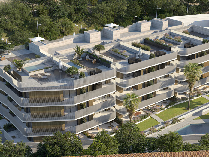 New development, Estepona, center, pool, sea views, old town, beach. new project.