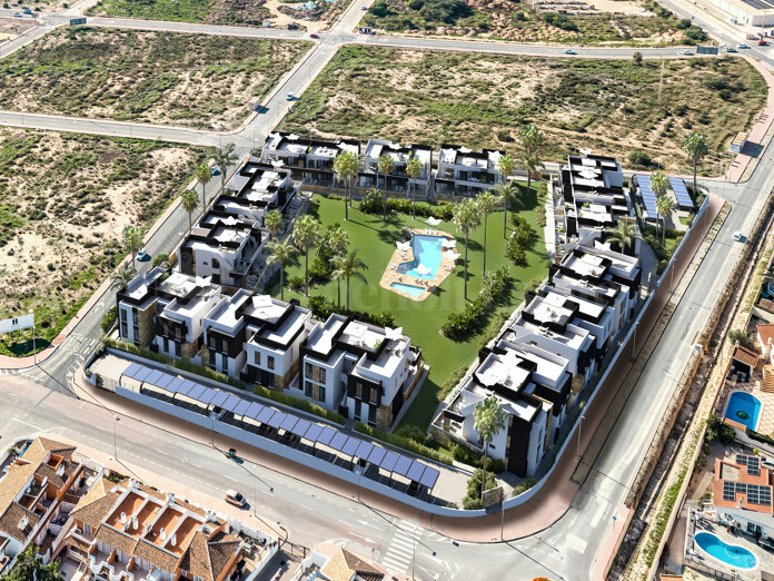 Lo Marabú Bungalows – Moderna lägenheter på bottenvåningen och översta våningen i Ciudad Quesada, Rojales