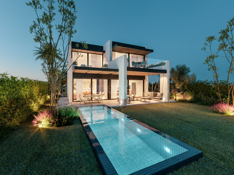 Villa, new development, 4 bedrooms, pool, New Golden Mile, Estepona.