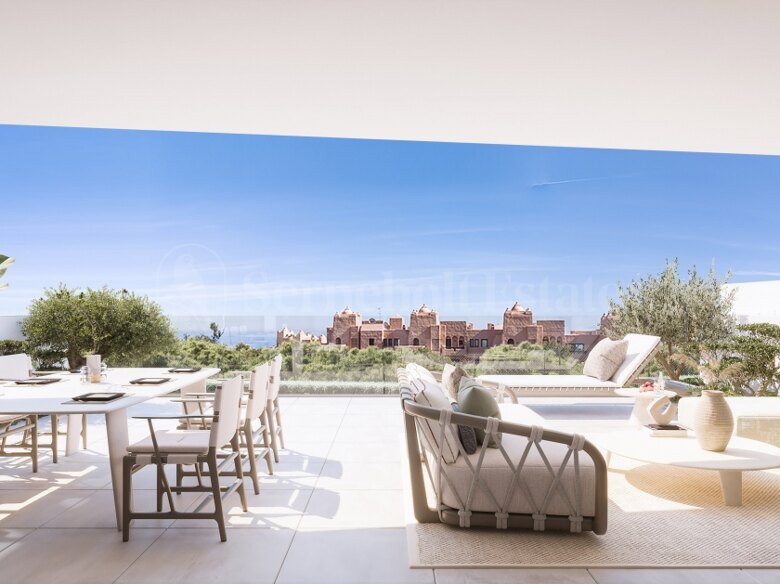 Groundfloor apartment with open views to the sea