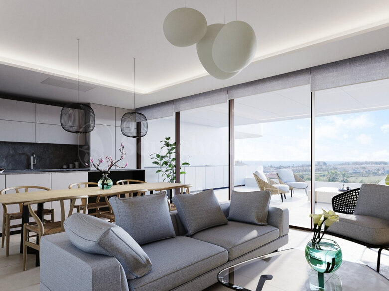 Exklusive und moderne Wohnanlage mit 60 Apartments mit 2, 3 und 4 Schlafzimmern mit außergewöhnlichen Oberflächen in Estepona.