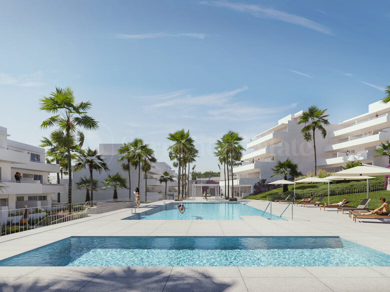 Corner 2-bedroom apartment with a 25 m² terrace in ISEA Estepona III