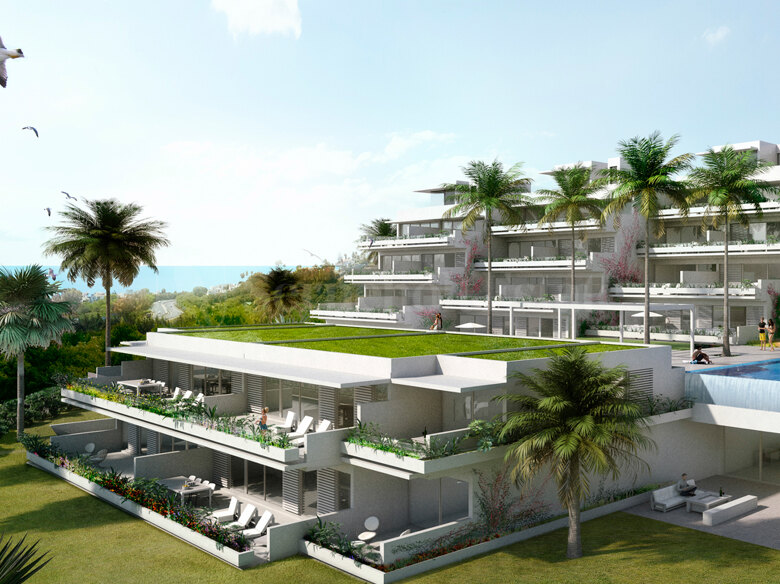 Neues modernes Wohnprojekt in der Gegend von Arroyo Enmedio in Estepona.