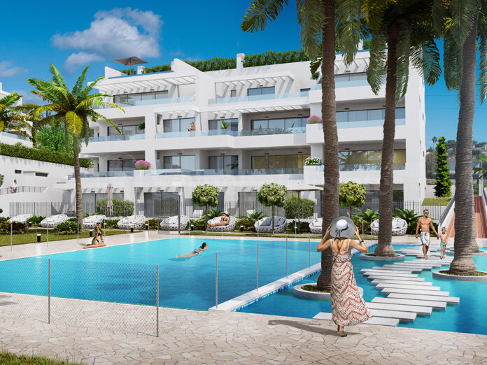 Spektakulär nybyggd takvåning med stor terrass och nära havet i Estepona.