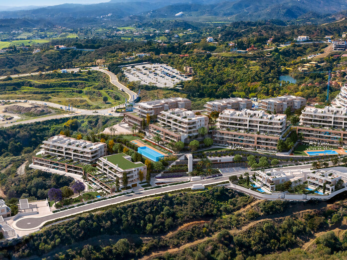 Ny utveckling, nytt projekt, Estepona, helt nya lägenheter, urbanisering, pool, ny gyllene mil.