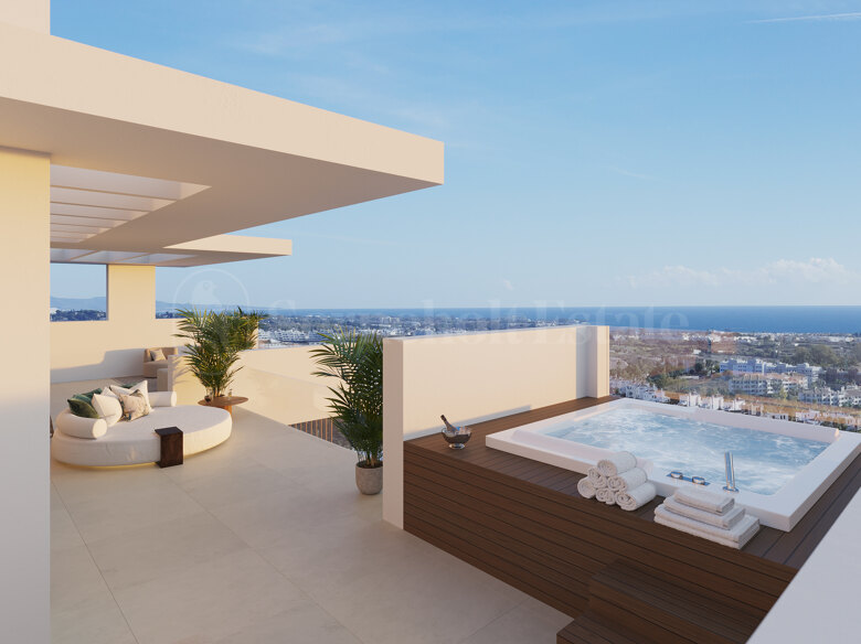 Nuevo desarrollo, nuevo proyecto, villas, Selwo, vistas al mar, villas de lujo.