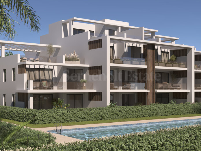 Neue Entwicklung, neues Projekt, Wohnungen, Penthouses, Terrasse, Solarium, Garten, Pool, Neue Goldene Meile, Meerblick.