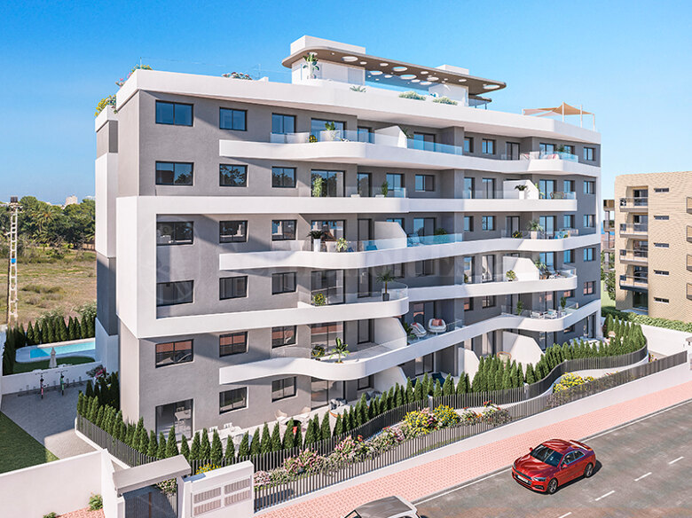 Apartamento de lujo de nueva construcción en Punta Prima, Torrevieja