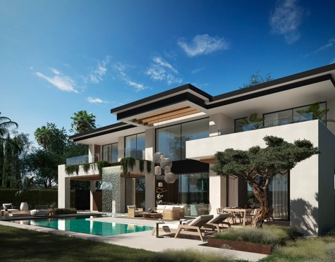 Impressive contemporary villas in Cortijo Blanco, next to Puerto Banús · Under construction!