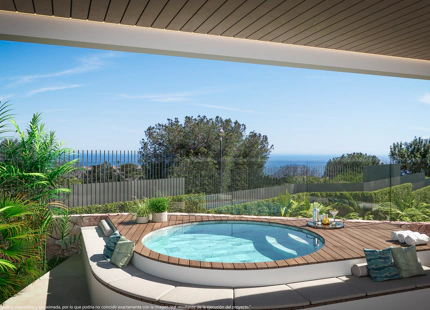 Increíble planta baja elevada con la vista al mar !