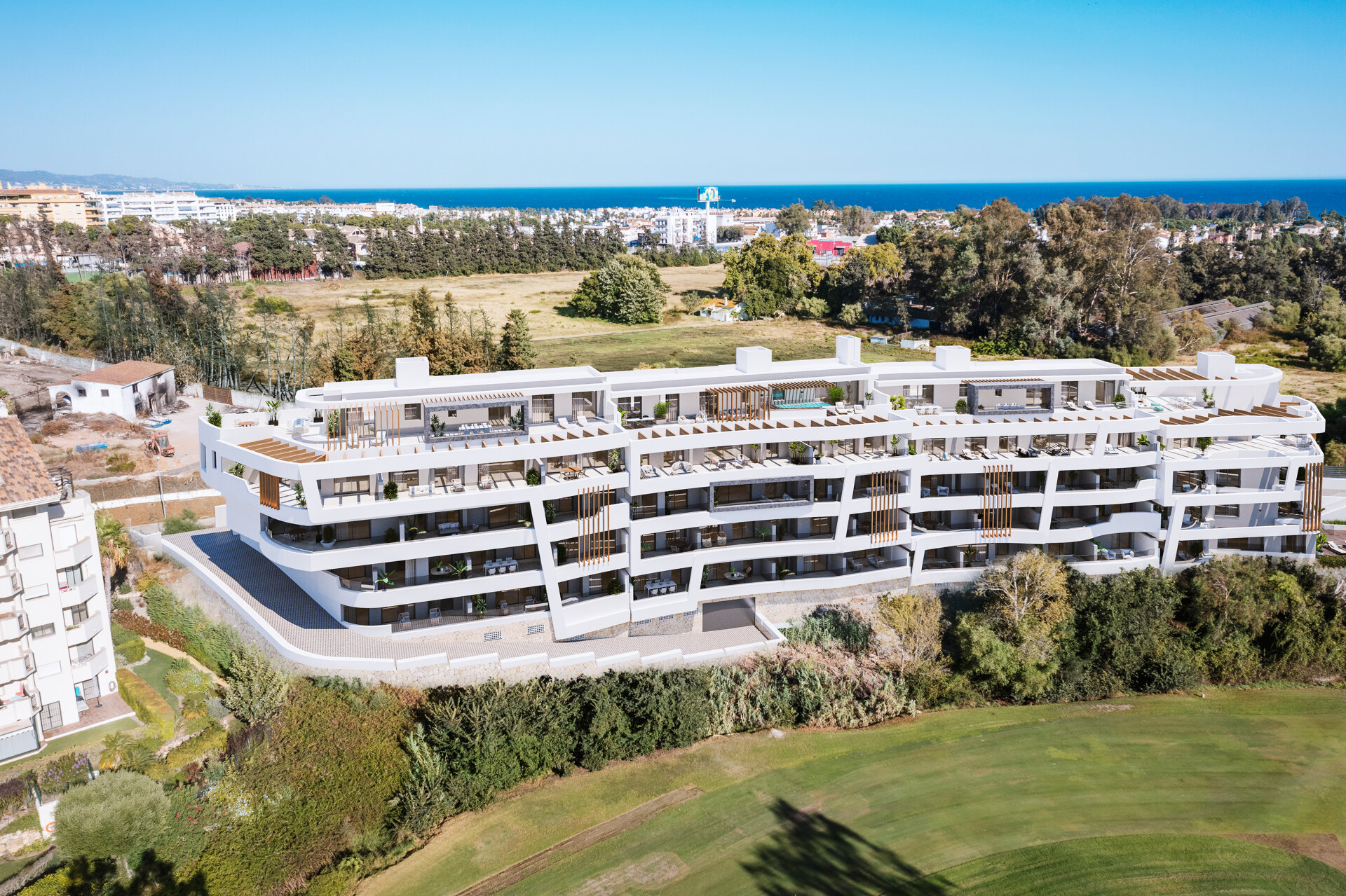 Breeze is a spectacular project of 34 amazing apartments and penthouses, located in front line golf in Marbella