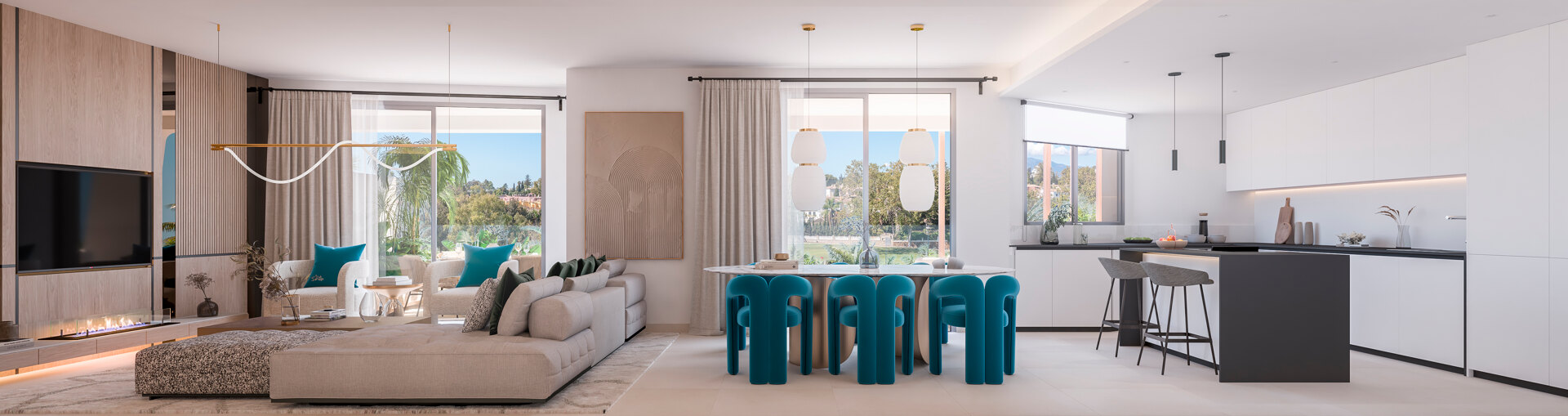 Breeze is a spectacular project of 34 amazing apartments and penthouses, located in front line golf in Marbella