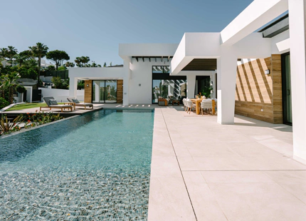 Three unique villas built on one level