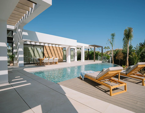 Tres villas únicas construidas en una sola planta