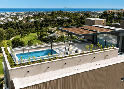 Fantastic complex of 3 and 4 bedroom apartments with panoramic sea views over the Golf Valley