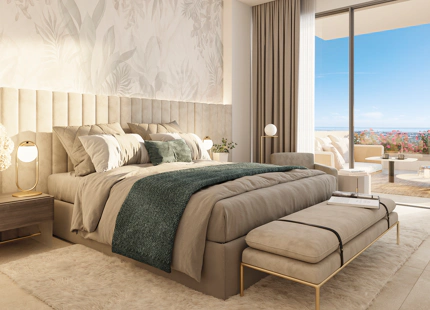 Fantastic complex of 3 and 4 bedroom apartments with panoramic sea views over the Golf Valley