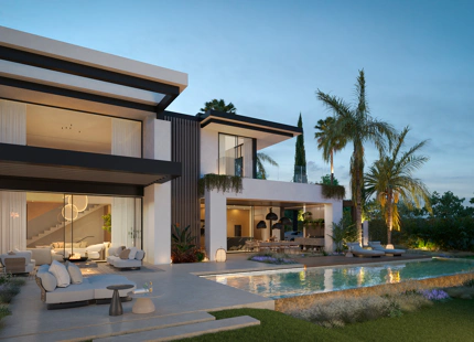 Blume, exclusiva colección boutique de 3 villas contemporáneas a pocos pasos de la playa, en una de las zonas residenciales más exclusivas de Marbella.