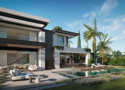 Blume, exclusiva colección boutique de 3 villas contemporáneas a pocos pasos de la playa, en una de las zonas residenciales más exclusivas de Marbella.