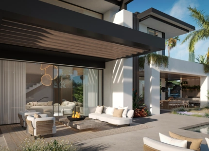 Blume, exclusiva colección boutique de 3 villas contemporáneas a pocos pasos de la playa, en una de las zonas residenciales más exclusivas de Marbella.