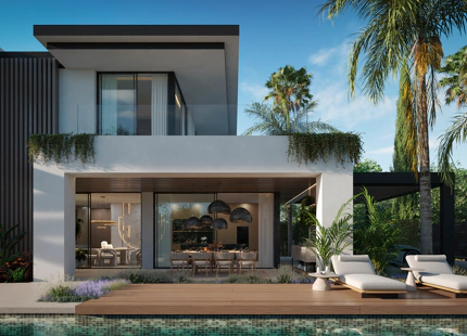 Blume, exclusiva colección boutique de 3 villas contemporáneas a pocos pasos de la playa, en una de las zonas residenciales más exclusivas de Marbella.