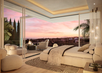 NARA MARBELLA: Exclusivo conjunto de 8 villas de lujo en Valdeolletas, Marbella, con piscina privada y vistas al mar