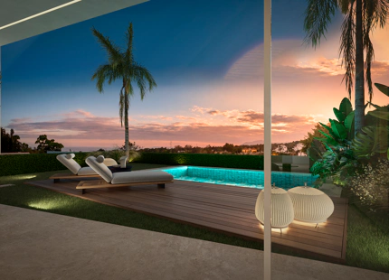 NARA MARBELLA: Exclusivo conjunto de 8 villas de lujo en Valdeolletas, Marbella, con piscina privada y vistas al mar