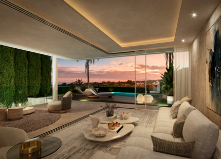 NARA MARBELLA: Exclusivo conjunto de 8 villas de lujo en Valdeolletas, Marbella, con piscina privada y vistas al mar