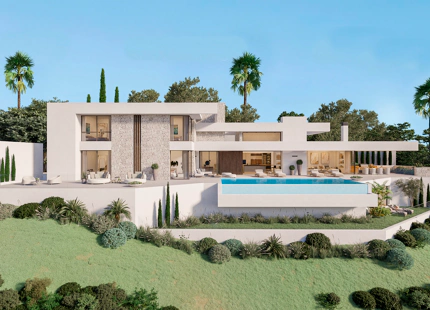 EN VENTA - La Reserva de la Cala Golf: Villas contemporáneas de nueva construcción y parcelas con vistas al mar en Mijas Costa