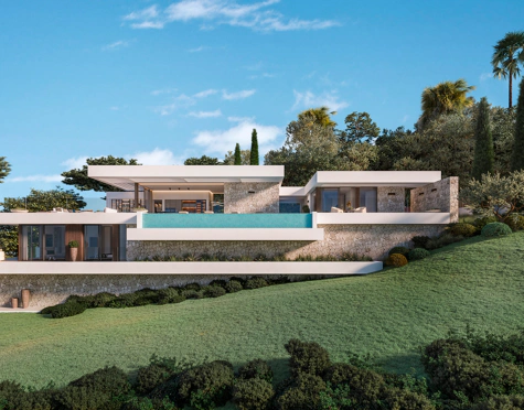 EN VENTA - La Reserva de la Cala Golf: Villas contemporáneas de nueva construcción y parcelas con vistas al mar en Mijas Costa