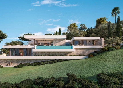 EN VENTA - La Reserva de la Cala Golf: Villas contemporáneas de nueva construcción y parcelas con vistas al mar en Mijas Costa