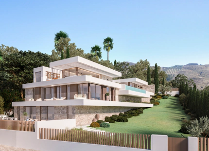 EN VENTA - La Reserva de la Cala Golf: Villas contemporáneas de nueva construcción y parcelas con vistas al mar en Mijas Costa