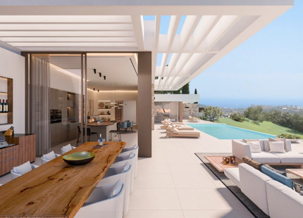 EN VENTA - La Reserva de la Cala Golf: Villas contemporáneas de nueva construcción y parcelas con vistas al mar en Mijas Costa