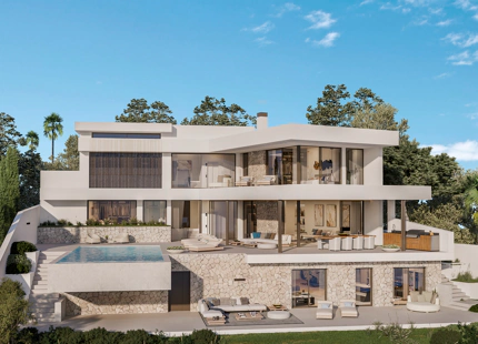 EN VENTA - La Reserva de la Cala Golf: Villas contemporáneas de nueva construcción y parcelas con vistas al mar en Mijas Costa
