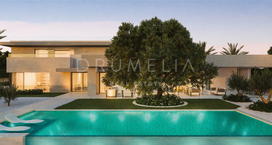 Villa a estrenar de estilo contemporáneo en venta en Sierra Blanca, Milla de Oro de Marbella