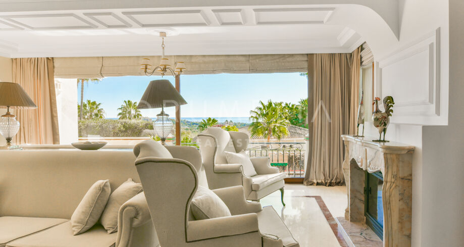 Charmante Luxusvilla mit Meerblick zu verkaufen in Rio Real, Marbella Ost