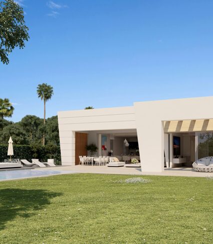 Plot with project of modern luxury villa with pool in Rocio de Nagüeles, Golden Mile of Marbella