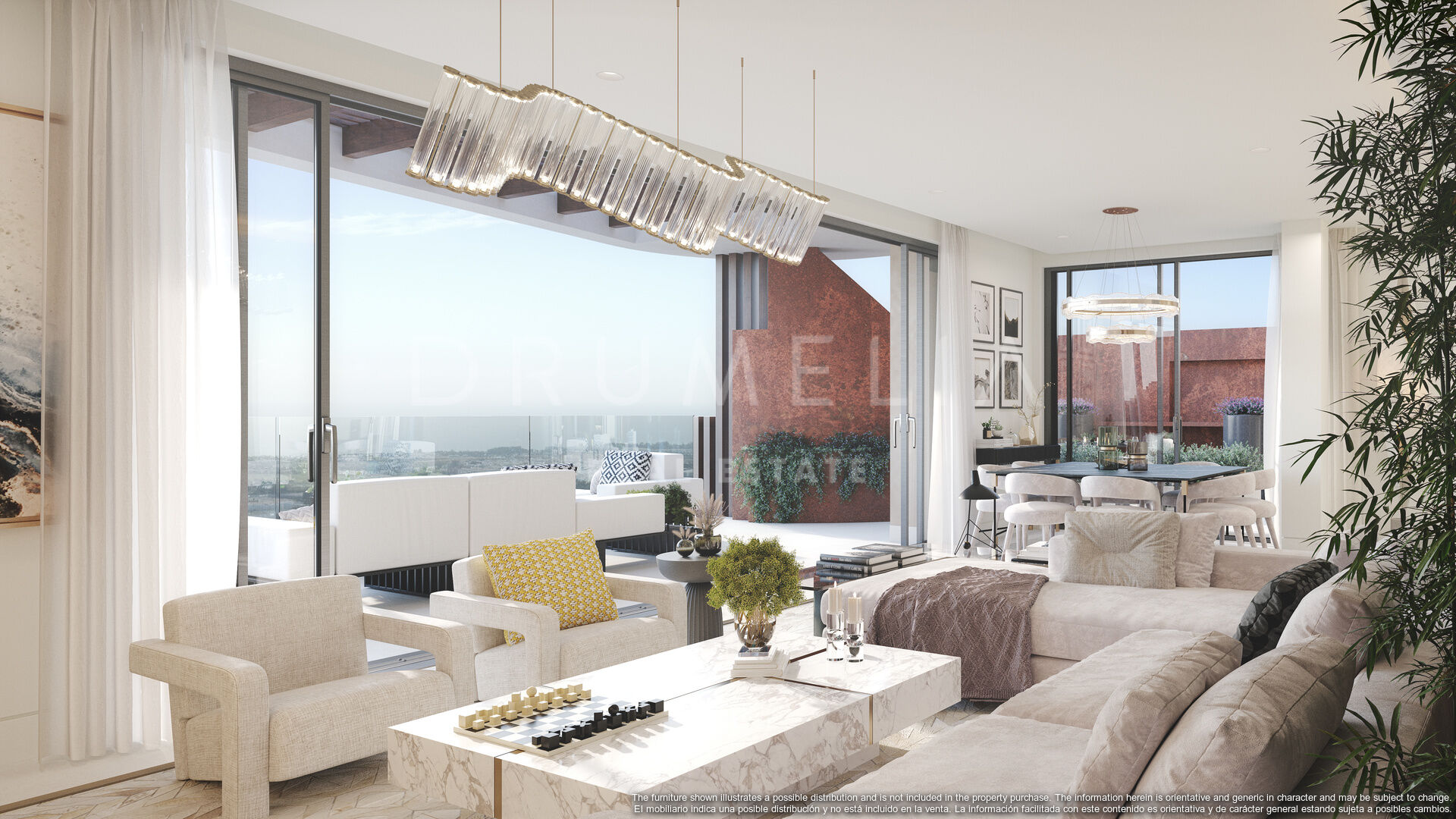 Brand-new modern luxury ground floor apartment with garden in Real de ...