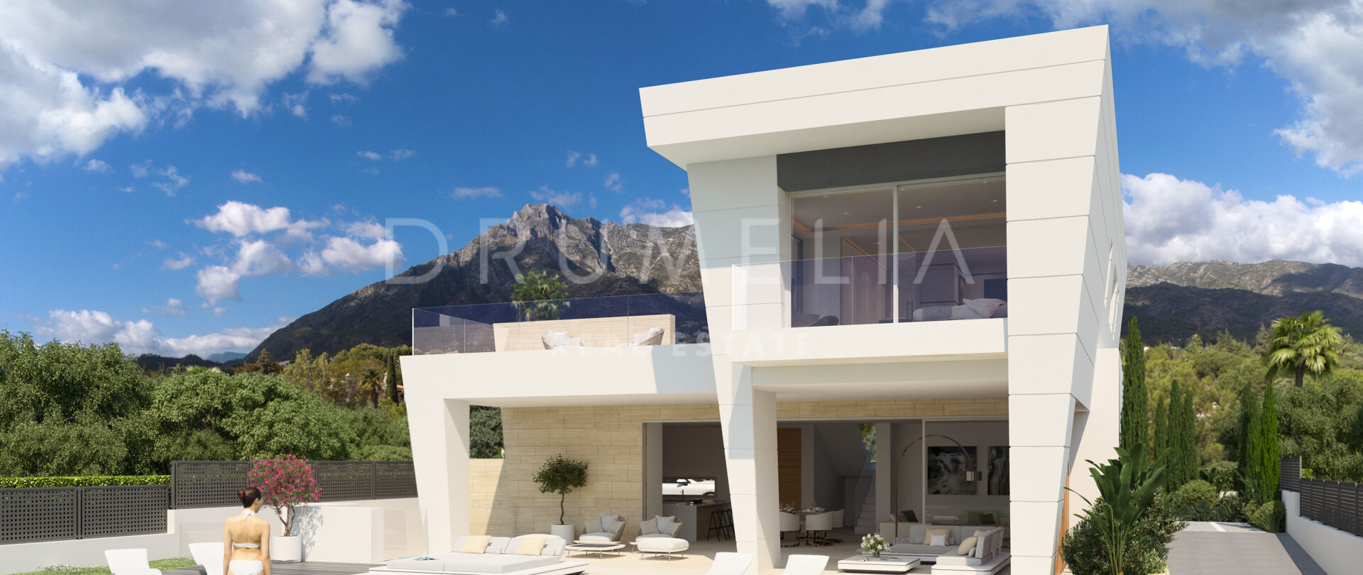 Superb plot with project of modern high-end villa in Rocio de Nagüeles, Marbella’s Golden Mile