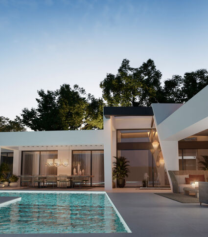 Excepcional y elegante villa contemporánea en la encantadora Nueva Andalucía