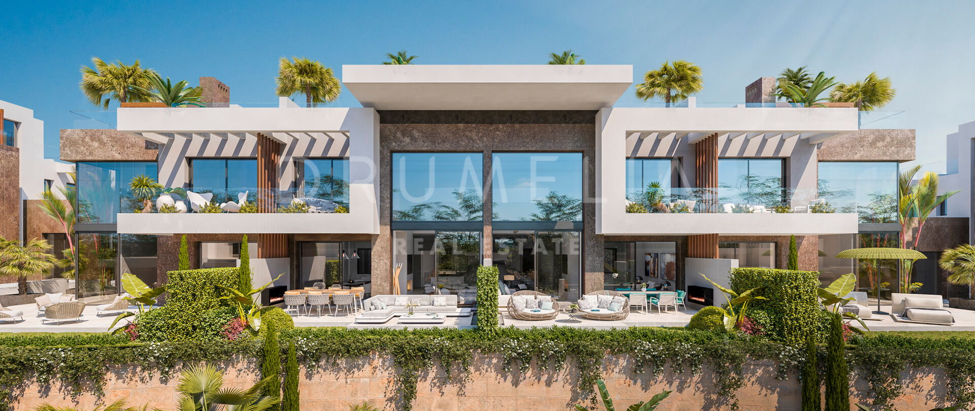 Nieuwe verfijnde moderne luxe halfvrijstaande woning, Rio Real, Marbella Oost