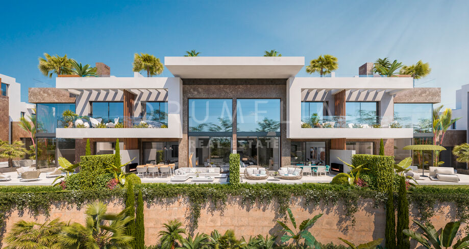 Nieuwe verfijnde moderne luxe halfvrijstaande woning, Rio Real, Marbella Oost